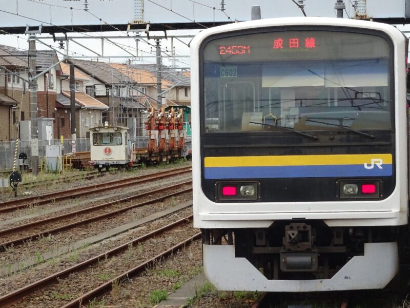 銚子駅に停車中のJR車両