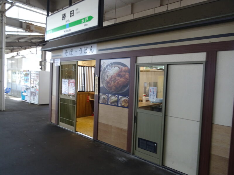 勝田駅の駅そば・とり唐揚げそば