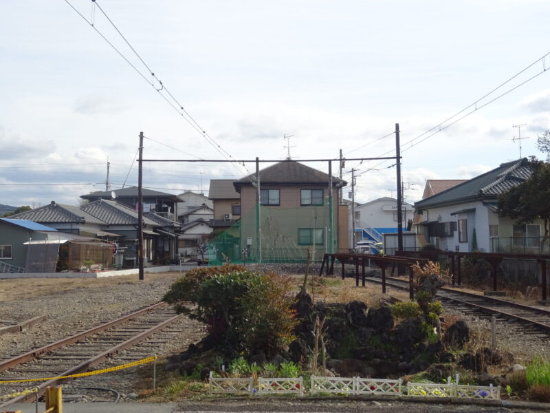 岳南電車・岳南江尾駅の車止め