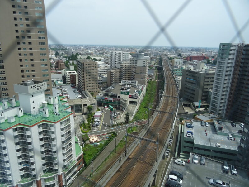 アパヴィラホテル仙台駅五橋から見える景色