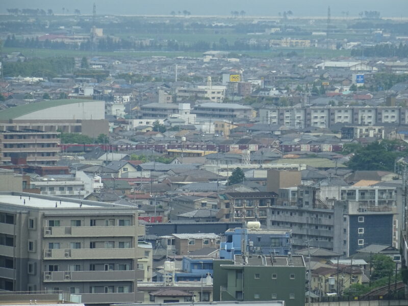 アパヴィラホテル仙台駅五橋から見える景色（貨物線＆仙台市内）