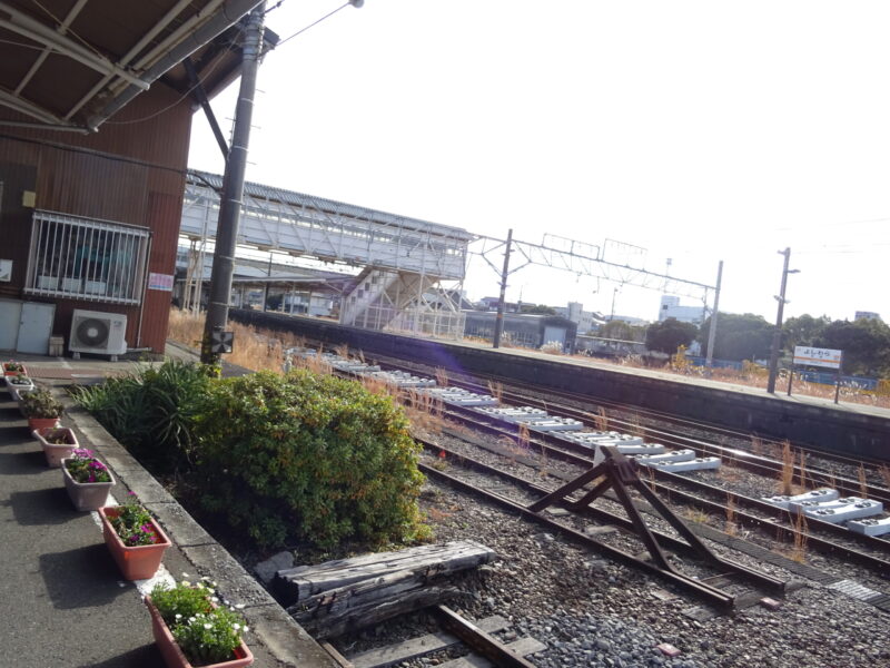 岳南電車・吉原駅の車止め