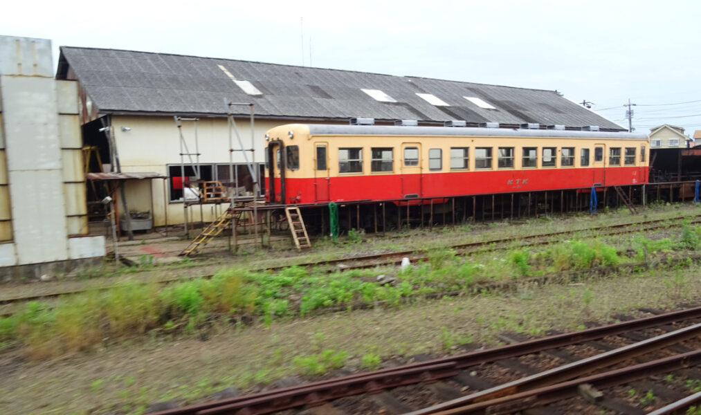 五井にある小湊鐵道の車庫