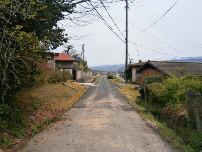 倉吉線の線路跡