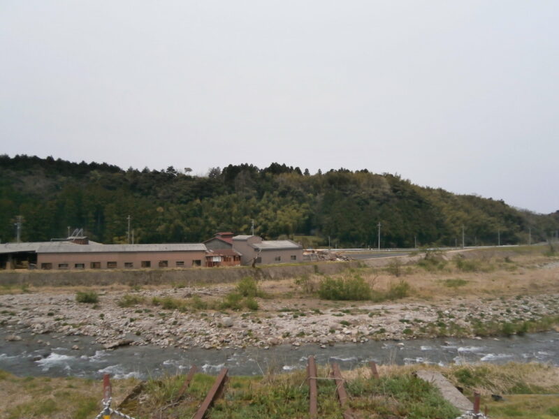 倉吉線の鉄橋跡地