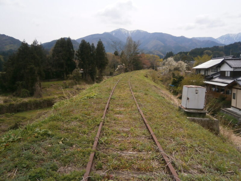 倉吉線の線路跡