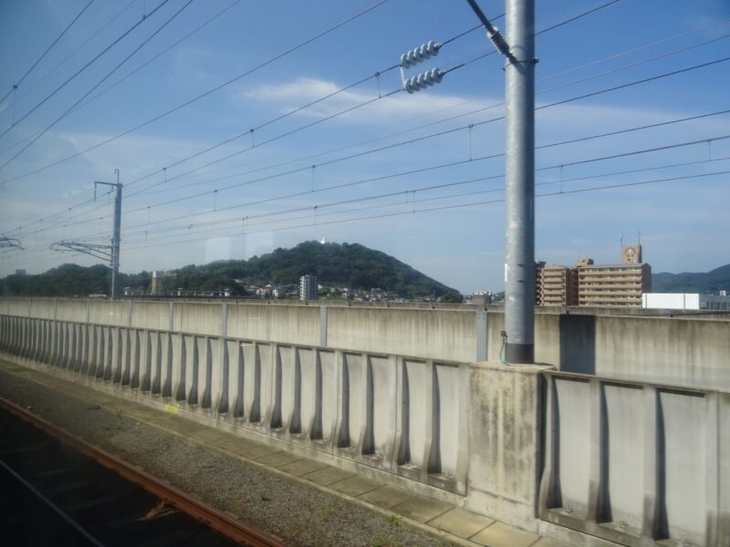 熊本駅到着直前