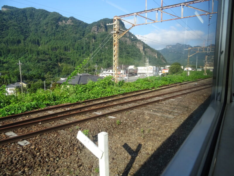 横川駅の機関車折り返し用線路