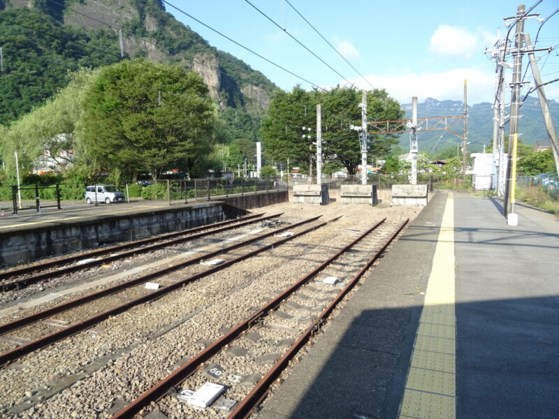 信越本線横川駅の車止め