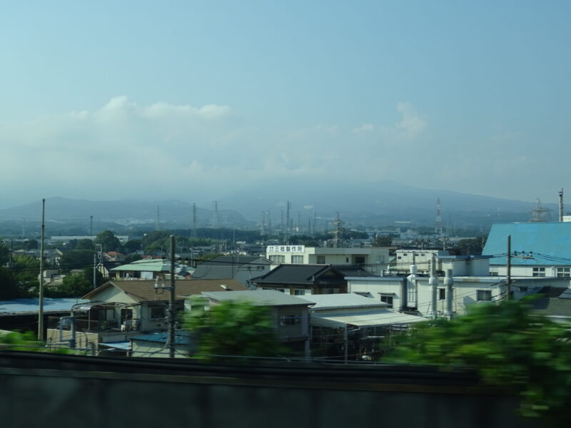 富士山は見えなかった