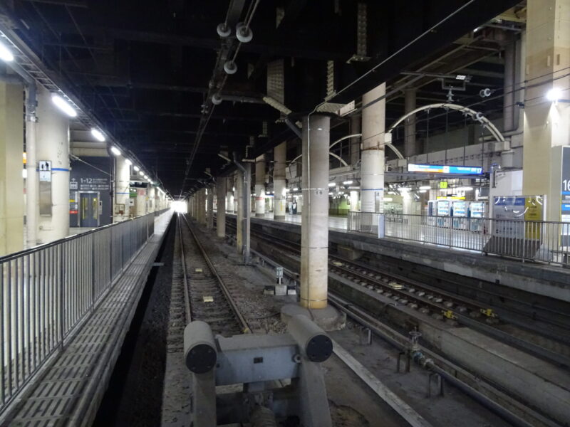 上野駅の地平ホーム