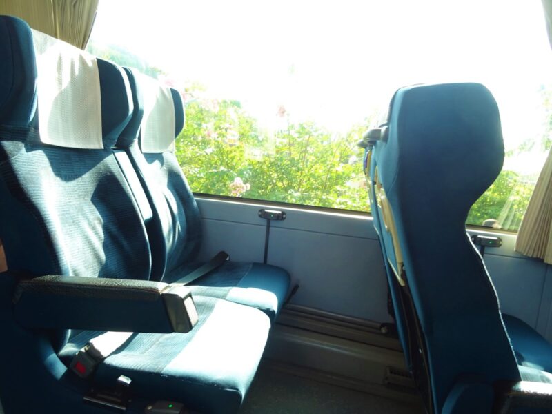 ＪＲバス関東のバス車内にある座席