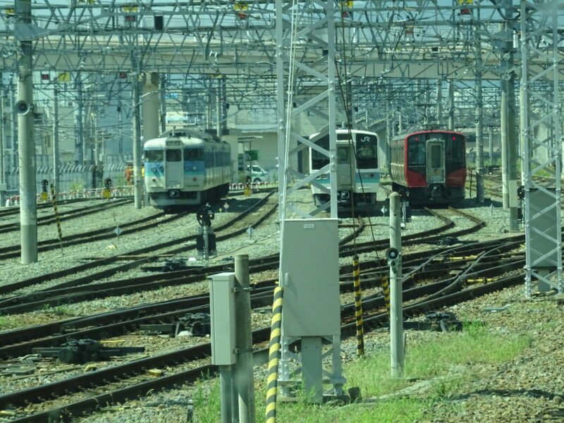 長野駅にある車両留置線