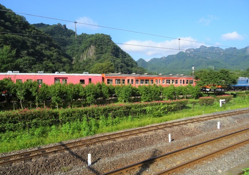 碓氷鉄道文化むらに展示されているキハ３５