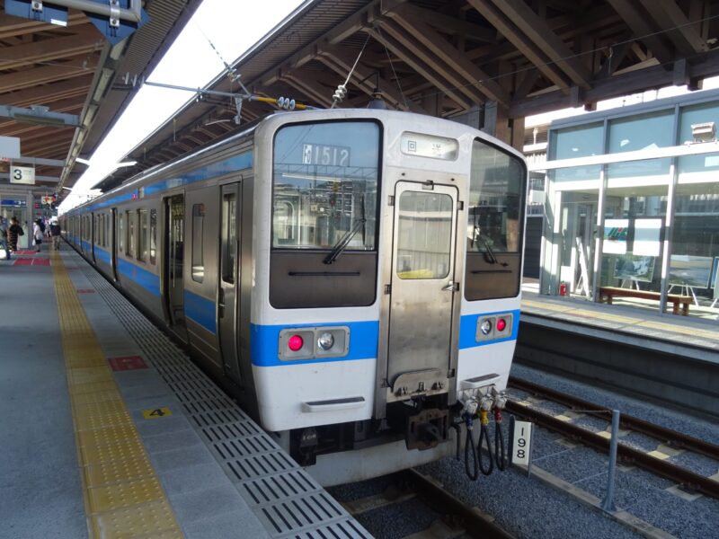 熊本駅に到着後の４１５系１５００番台