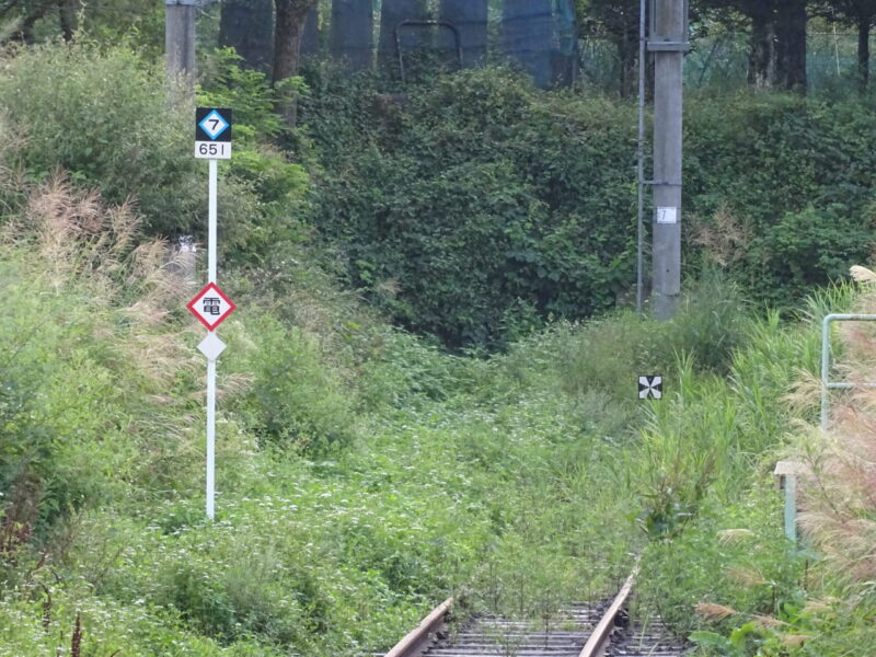 大前駅の車止め