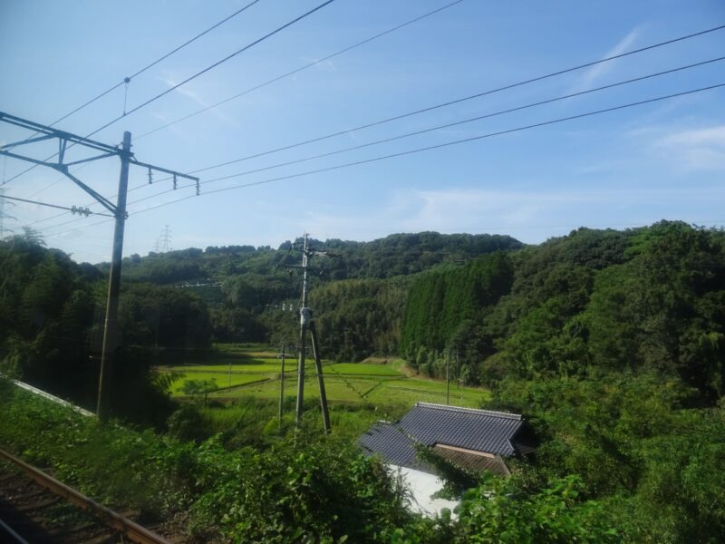 田原坂駅を出発後