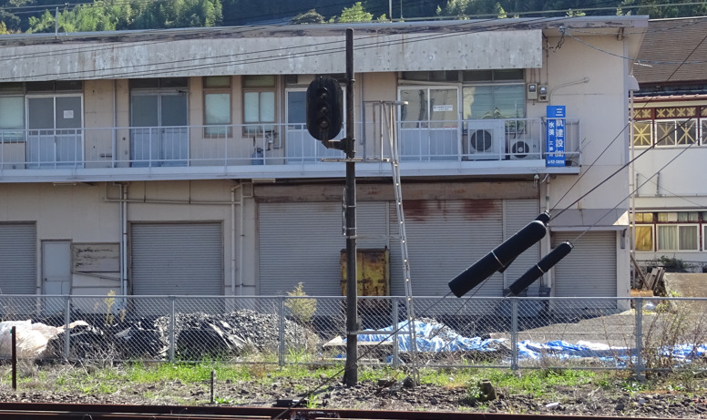 水俣駅下り線の出発信号機