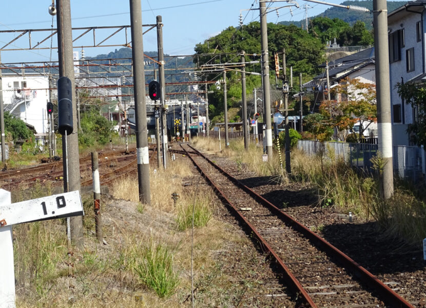 水俣駅４番線の上り出発信号機