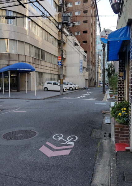 メルキュール京都に向かう道路