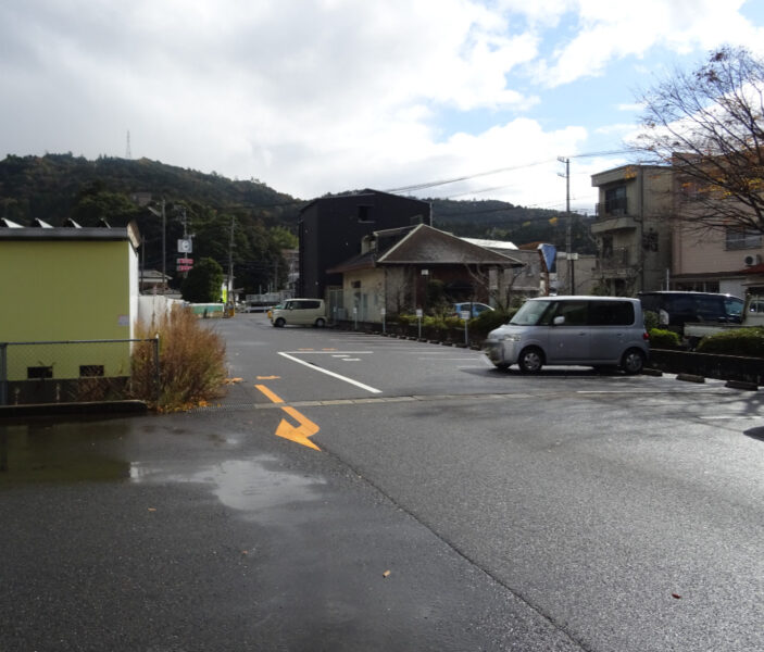 倉吉線の廃線跡を山寺方面に歩く