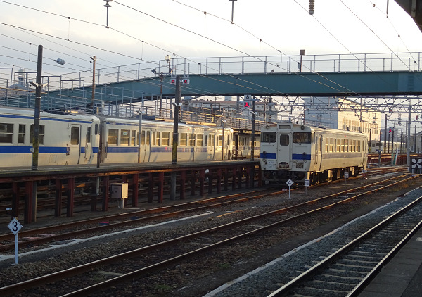 南宮崎駅にある車両基地