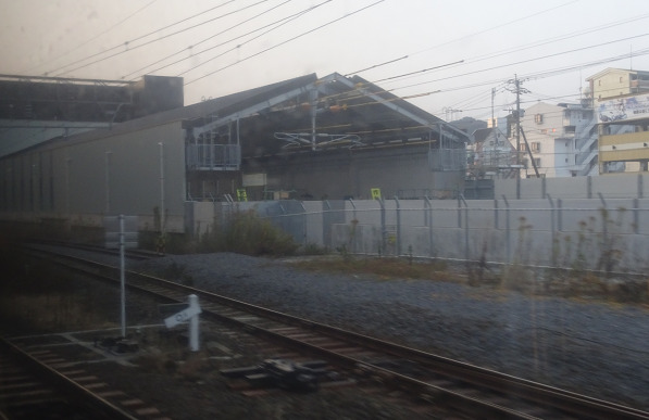 工事中の西九州新幹線の諫早駅