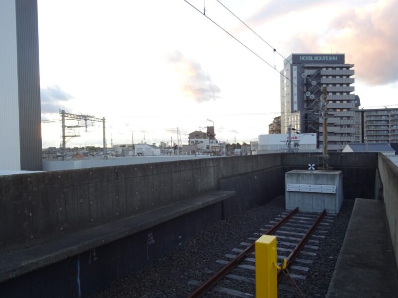 東羽衣駅の車止め