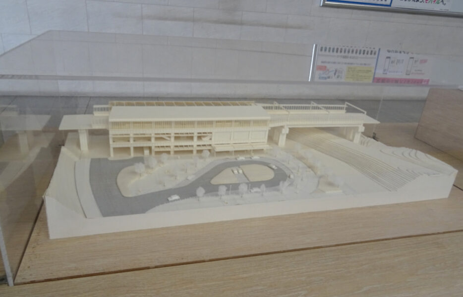 成田湯川駅の模型