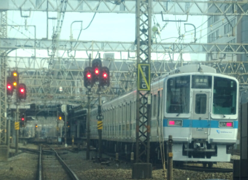 多摩線の普通列車が見える