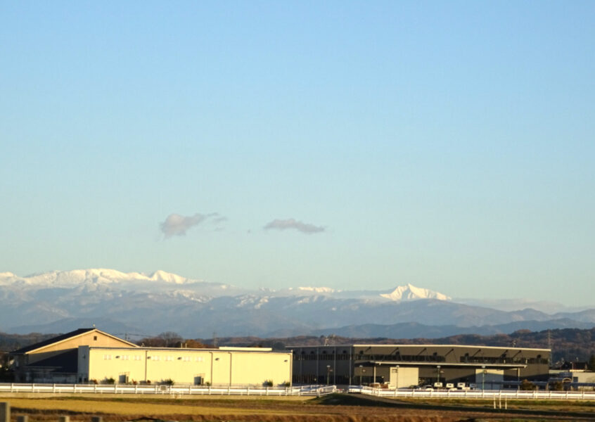 城端線から見える立山連峰