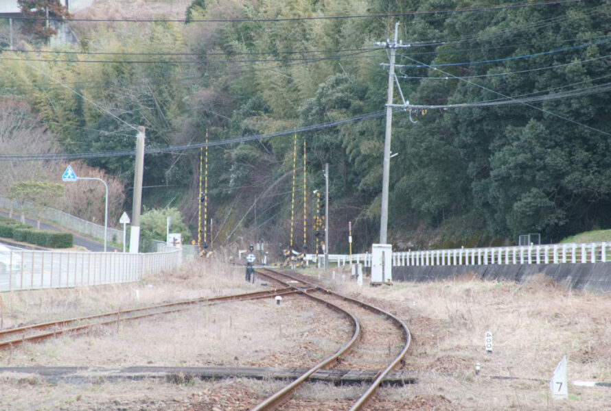 松浦鉄道・西九州線と世知原線跡（吉井駅・長崎県）