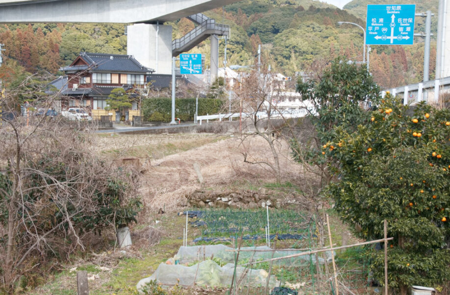 国鉄・世知原線の線路跡