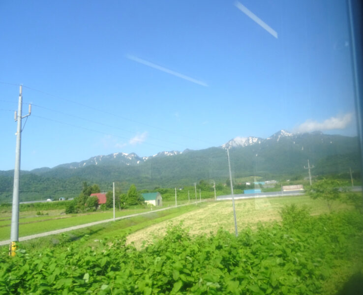 芦別山が根室本線から見える