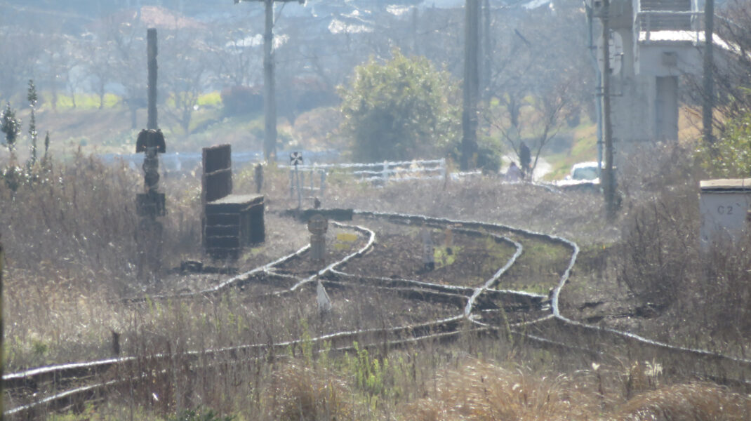 松浦鉄道・西九州線の分岐（佐々駅）