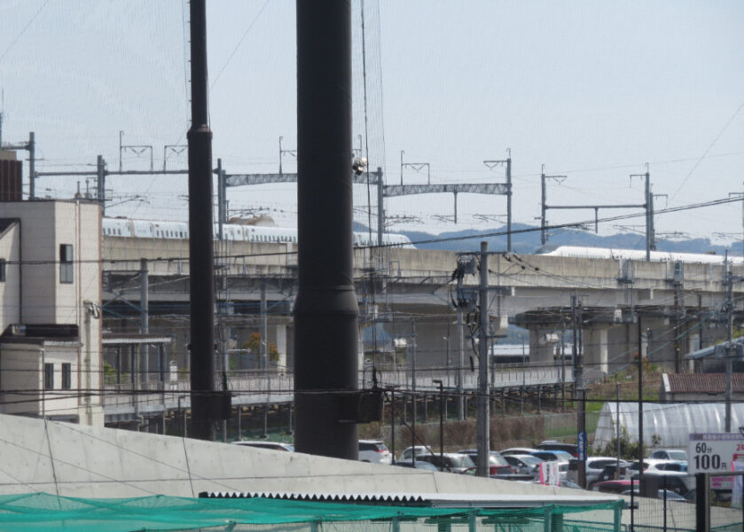 タマスタ筑後の座席から九州新幹線が見える