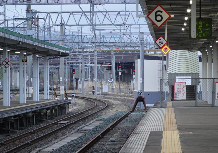 盛岡駅の田沢湖線車止め