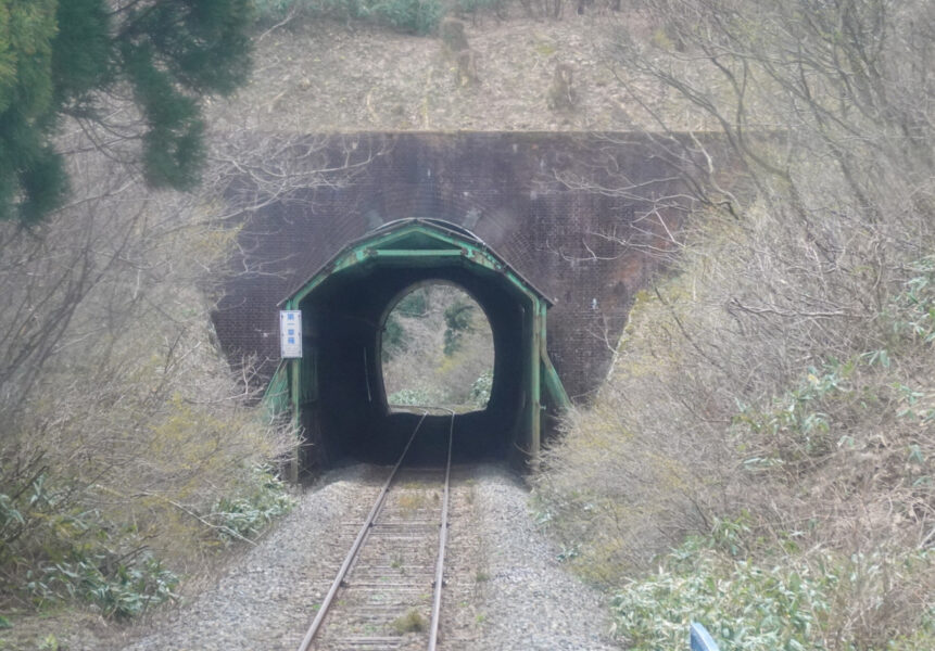 第一草薙トンネルを通過する新庄行き快速・最上川