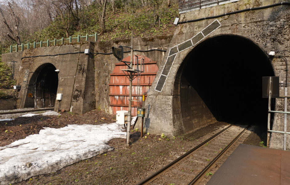 小幌駅のトンネル（礼文方面）