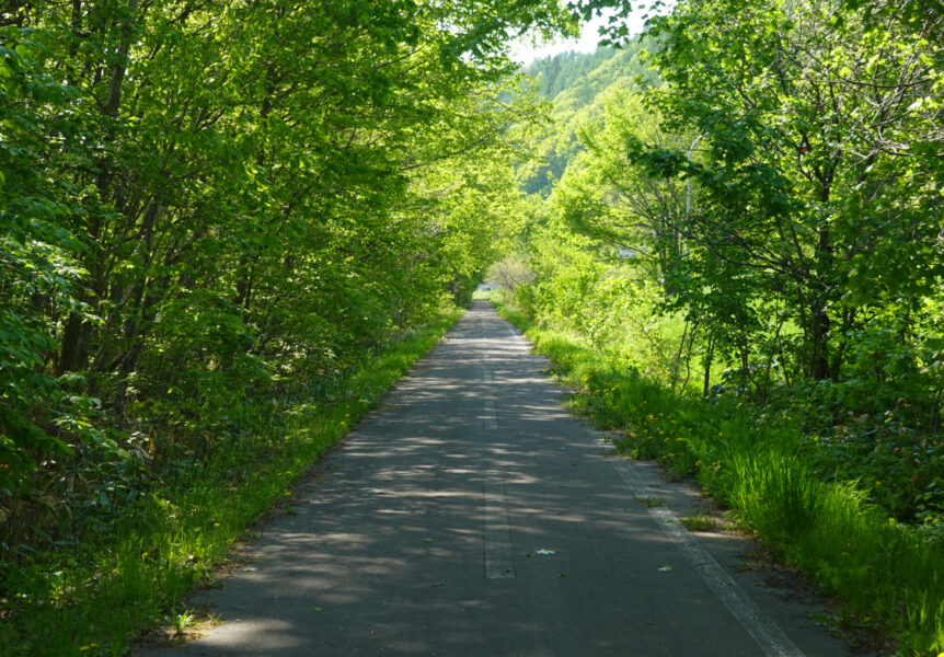 湧網線の廃線跡を活用したサイクリングロード