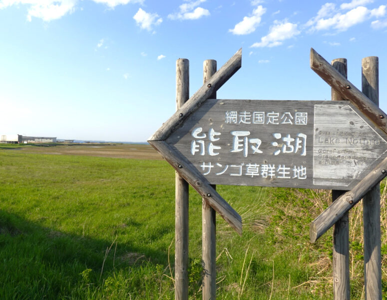 能取湖のサイン