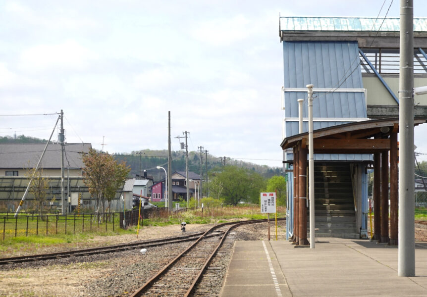 標津線の発着ホームとして使用されていた標茶駅の３番のりば（釧路側）