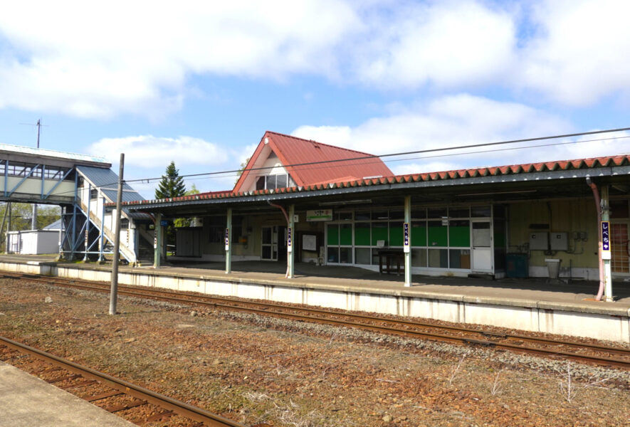 標茶駅の１番のりばと２番乗り場