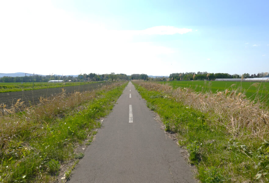 湧網線の廃線跡を活用したサイクリングロード（二見ヶ岡～二見中央仮乗降場）