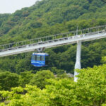 みどり中央駅に向けて走行中のスカイレールの車両