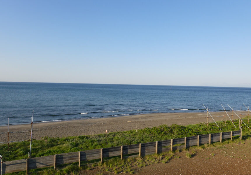 釧網本線・北浜駅展望台からの眺め（オホーツク海）