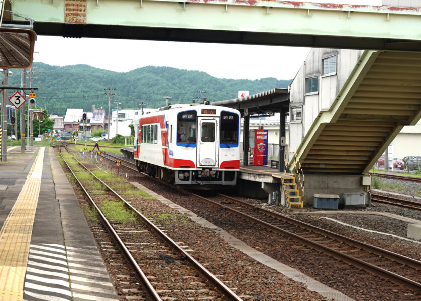 久慈駅に停車中の三陸鉄道の列車