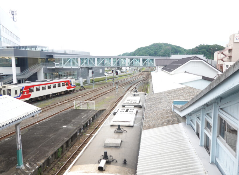 宮古駅で三陸鉄道からＪＲ山田線へ乗換