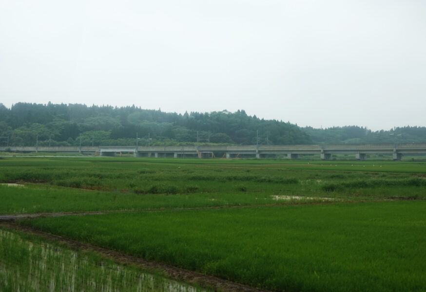 東北新幹線の線路が見える