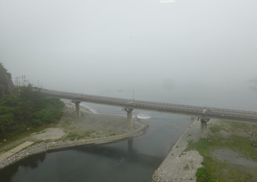 三陸鉄道から見える景色（堀内駅付近）